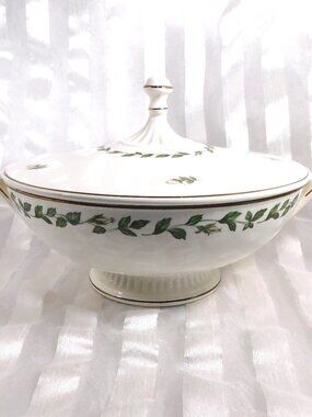 Halls Round Footed Covered Vegetable Dish in Cameo Rose # 26278